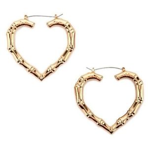 Heart Bamboo Hoops